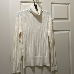 Tommy Hilfiger cream turtleneck sweater (sz m)